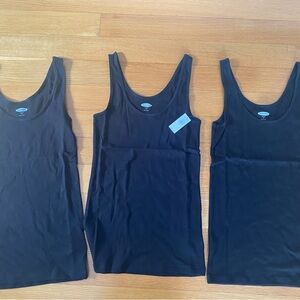 Women’s New Old Navy Slim Fit Medium Tank Tops Black